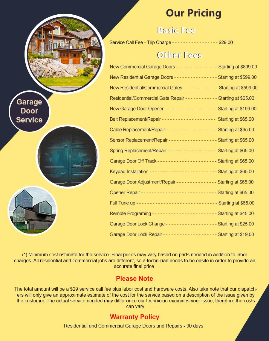 Elite Garage Door Service Playa Del Rey, CA 310-507-8707 - pricelist6